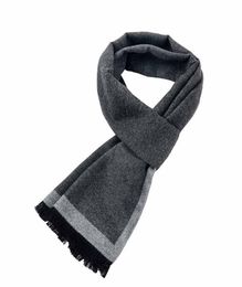 Mantieqingway Formal Business Scarf For Men Winter and Autumn Cashmere Long Scarves Mens GreyBlack Scarves Tassel Shawls9133437