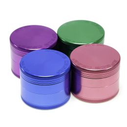 63mm Herb Grinder Space Case Grinders 4 Piece Tobacco Cursher Triangle Scraper Aluminium Alloy Material CNC Cigarette Detector herb Grinding