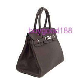 Aa Biridkkin Delicate Luxury Womens Social Designer Totes Bag Shoulder Bag 66360 Burgundy Togo Leather 30 Bag Fashionable Commuting Handbag