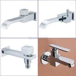 Bathroom Sink Faucets Wall Mounted 1/2 Thread Chrome Finishing Brass Cold Water Tap L17098