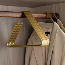 Creative Triangle Clothes Hangers Solid Metal Hangers for Coat Trousers Scarf Drying Rack Storage Racks Wardrobe Organizer ZZ