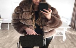 Luxury Fur Outwear 2020 Thick Warmer Faux Fur Hooded Coat Women Long Sleeve Jacket Women Casual Oversize Hoody Overcoat 3XL2894719