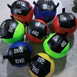 Wall Medicine Ball Fitness Throwing Core Training Slams Power Strength Exercise Home Gym Workout Can Load 2 15kg Freely Empty 240513
