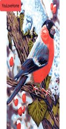 Oil Painting By Numbers Bird Animal Kits Drawing Canvas Handpainted Diy Pictures Art Beautiful Painting By Numbers Handpainted Pai8491180