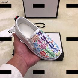 Top Kids Casual Shoe Child Sneakers baby shoes Spring New arrival Colourful geometric pattern Boutique shoe box Children's Size 23-35