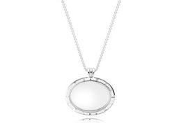 Beads Locket Necklace Floating Lockets Authentic 925 Sterling Silver Fits European Style Jewelry Charms & Necklace Andy Jewel 5905301858002