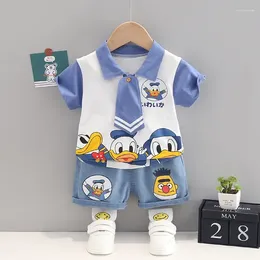 Clothing Sets Summer Toddler Baby Boys Girls Suits Kids Cartoon T Shirt Shorts 2Pcs/Sets Infant Children Fashion Tracksuits