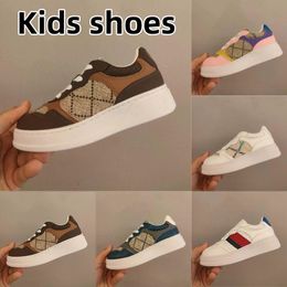 2024 Summer Designer Jogging Shoes Luxury Breathable Sneakers Lace-up Reflective Suede New hot Sneaker Kids Children fashion Sports Trainers 26-35