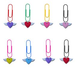 Christmas Decorations Love Wings Cartoon Paper Clips Cute For Office File Note Funny School Supply Student Stationery Shaped Unique Bo Otfvy