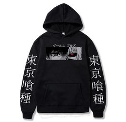 Tokyo Ghoul Anime Kaneki Ken Cool Eyes Hoodie Men Women Creative Fashion Casual Pullover Spring Street Clothing Hoodies Tops Y09274606553