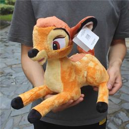 Stuffed Plush Animals Free delivery of 35cm original cartoon deer Bambi stuffed animal toy birthday gift d240520