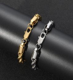 Link Chain 8mm 7quot 8quot Bling Stainless Steel Rope Bracelet Hip Hop Bracelets SB02179305349414394