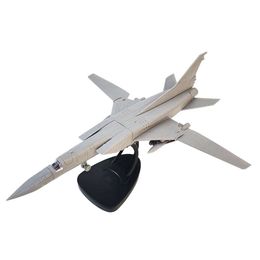 Simulation Miniature Toys 1/144 Bomber Airplane Model with Display Stand Static Ornament for Office TV Cabinet Home Study