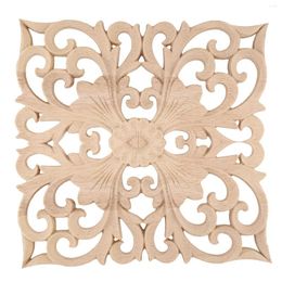 Window Stickers Wooden Decal Supply European-Style Applique Real Wood Carving Accessories And Retail.Woodcarving 20x20x1Cm