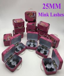 Style 25MM 3D Mink Eyelashes Long Dramatic 100 Mink Eyelash Makeup 5d Mink Eyelashes Thick Long False Eyelashes Eyelash Exten9025839