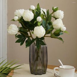 Decorative Flowers European-Style Artificial Silk Flower Arrangement Small Peony Art 2 Head Simulated