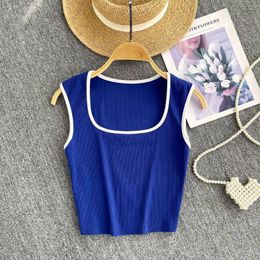 Women's Blouses Women T Shirt Square Collar Sexy Crop Top Bodycone Corset Girl Party Tank Tops Female Chic Summer Sleeveless