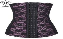 Plus Size Waist Trainer Corset Steel Boned Waist Cincher Body Shaper Lace Waist Training Corsets Tight Lacing Slimming Shaperwear7322686