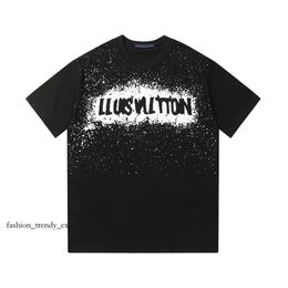 Louiseviution T Shirt Designer Mens T Shirt Womens Designer Clothing Loose High Quality Versatile Trendy T-Shirt M-3Xl 317