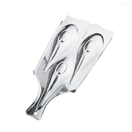 Dinnerware Sets 3 Cavities Kitchen Appliances Spoon Rests For Utensil Holder Stainless Steel Table