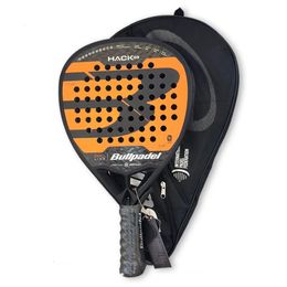 18K 12K Padel Tennis Racket Professional Soft Face Carbon Fiber EVA Paddle Sports Racquet Equipment With Cover 240509