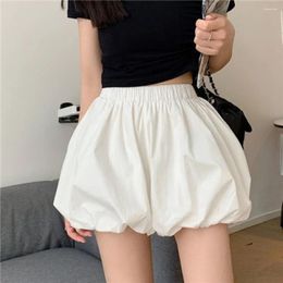 Women's Shorts A-word High-waisted A-line Stretchy High Waist Flower Bud Short Culottes Terylene Baggy Bloomers Women