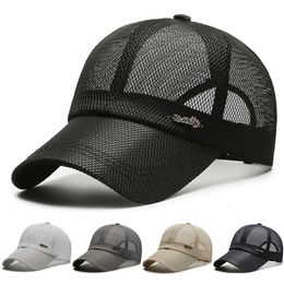 Kanada sommar för män bokstäver mesh baseball cap sports sol visor andningsbar snapback hatt manlig utomhus stilfull enkel solid kpop l2405