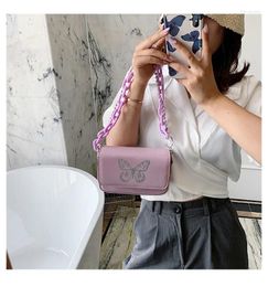 Shoulder Bags Reflective Butterfly Print Design Fashion Girl's Handbag Bag Tote Crossbody Women Casual Clutch Bolsa