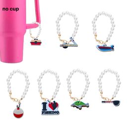 Hair Accessories Fishing Tools Pearl Chain With Charm Shaped Charms For Tumbler Cup Drop Delivery Ot7Ad