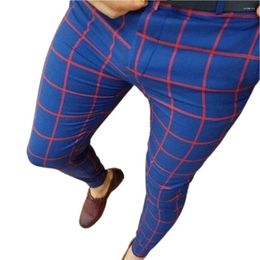 Men's Pants 2024 Men Plaid Print Streetwear Clothing Casual Sweatpants Pantalones Hombre Pencil Jogger Trousers