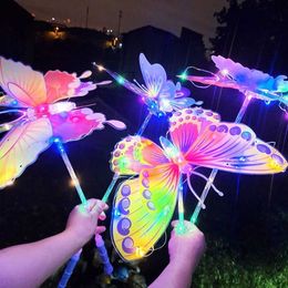 LED Toys Night glow girls like to hold LED flash butterfly magic wands princess LED light sticks stage props outdoor s2452099 s2452099