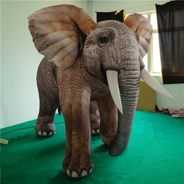 Atacado 6m de comprimento de 20 pés de comprimento lluminado elefante de balão decorar a fachada do edifício para o Natal