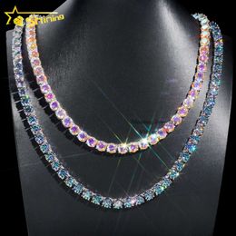 Shining Hot Sale Hip Hop Iced Out Jewellery Fashion Diamond Necklace S Sier 8MM Vvs Moissanite Tennis Chain