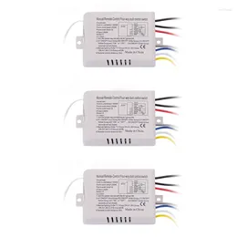 Remote Controlers 3X 4 Way Light Lamp Digital Wireless Control Switch ON/OFF 220V