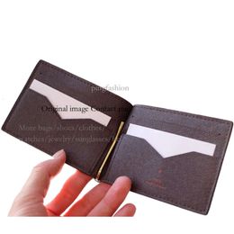 Orignal Ping Top Quality Money Clip Wallet Card Holder Credit Cards Cover Designer Wallets Purse 66543 s s