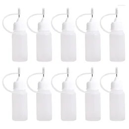 Storage Bottles 10pcs 30ml Plastic Squeezable Tip Applicator Bottle Dropper With Needle For Glue Liquid Oil Eyes Drop