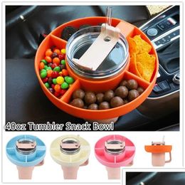 Other Drinkware 30/40 Oz Tumbler With Handle Bowl Compatible Reusable Snack Ring For Cup Accessorieswllhj5.16 Drop Delivery Home Garde Dhuvm