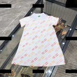 Top kids designer clothes Full body letter print Girl Dress high quality Single breasted collar Skirt Summer product May20