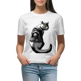 Women's Polos Speed Metal Kitty T-shirt Aesthetic Clothing Shirts Graphic Tees Female White T-shirts For Women