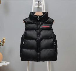 Fashion Vests Puffy Jacket Sleeveless Woman Bomber Coat Thick Tops Down Parkas Tops M2XL4987009