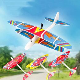 Aircraft Modle Electric hand throwing aircraft foam launching flying glider model aircraft outdoor fun toys childrens party games outdoor t