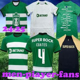 S-4XL 25 Cup Special Lisboa Football Jersey 3rd Lisbon Ronaldo Cots Matthieu Giovane cR7 Sports 24 25 Cup Winner Men's Kids Kit 4th Football Shirt Home Away 3rd