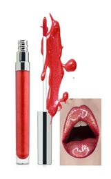 Private Logo Print Lip Cosmetics Moisturised Glossy Shimmer Lip Gloss 26 Colours Long Wearing Shinny Glitter Liquid Lipstick Makeup9482001