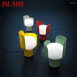Lampade da tavolo DLMH Lampada creativa Nordic Modern MacAroon Design Design Lighting per decorazione per il letto per la casa