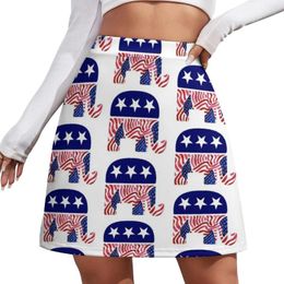 Skirts Republican Elephant Mini Skirt Sexy Woman Short Festival Outfit Women Dresses For Prom