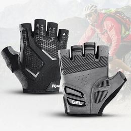 Summer Cycling Gloves Half Finger Bike Golve Shockproof Thicker Riding Hiking Sport Mittens Breathable Comfortable Men Women 240520