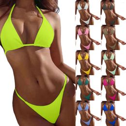 Women's Swimwear Sexy Lightweight Bandeau Micro Thong Bikini 2024 Women Halter Swimsuits Beach Brazilian Bikinis Set Mujer Biquini