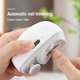 Nail Care USB automatic Ectric nail clipper with pole brush nail trimmer grinder polishing machine nail cutting machine manual tool WX