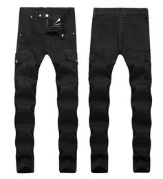 Men039s Distressed Ripped Skinny Jeans Fashion Mens Jeans Slim Motorcycle Moto Biker Mens Denim Pants Hip Hop Men Jeans 12884017658