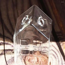 Vases 2/3 Small Clear Glass Vase For Table Decoration Wedding Flower Arrangement